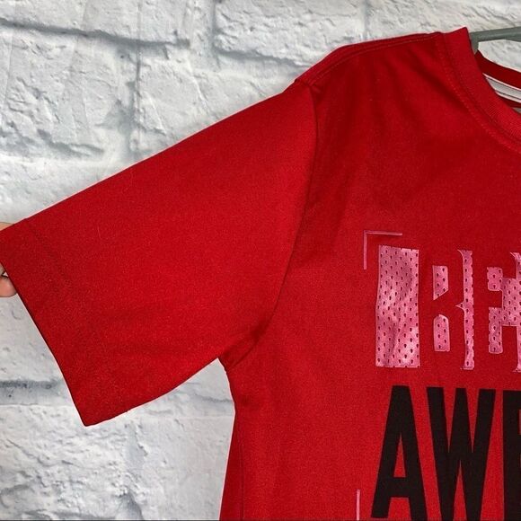 Athletic works dri fit beyond awesome short sleeve shirt boys sz large  10-12 - Picture 3 of 5